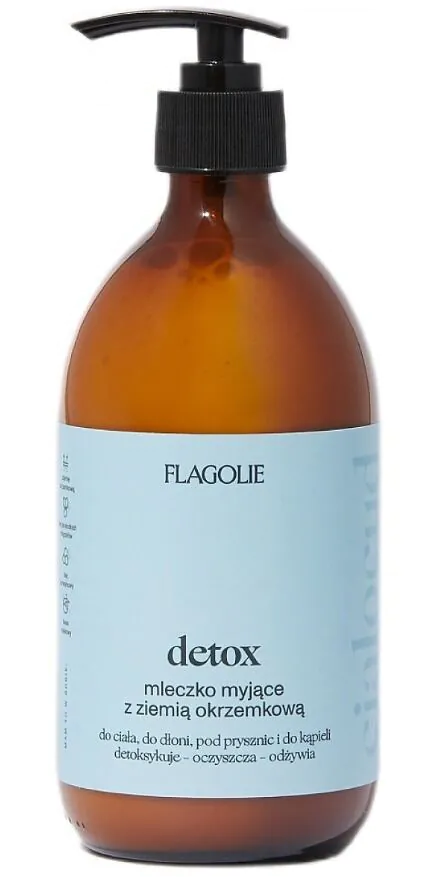 Flagolie Detox Mleczko myjące z ziemią okrzemkową