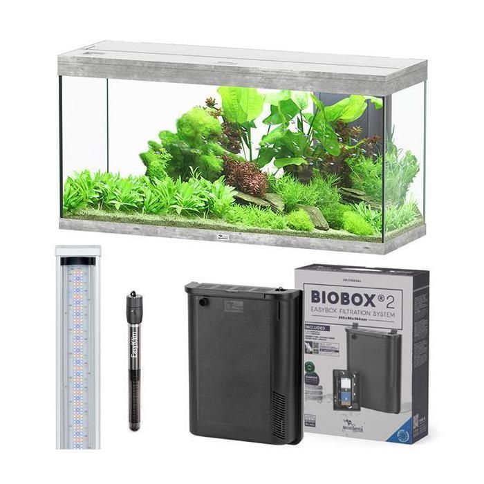 Splendid 100 LED 2.0 Aquarium und Biobox – Aquatlantis Grau