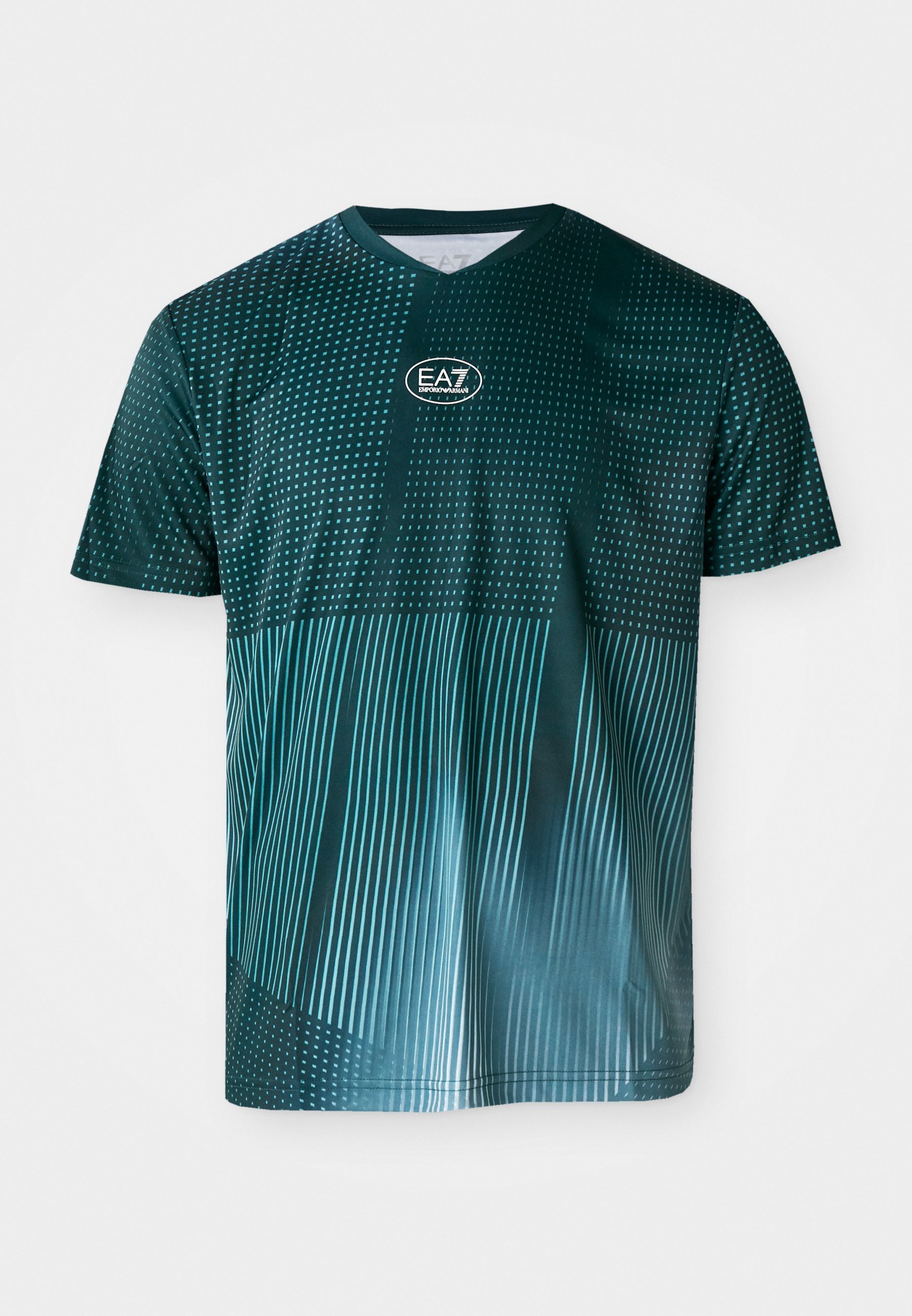 EA7 Emporio Armani TENNIS PRO TEE GRAPHIC - Sport T-shirt - groen en stijlvol