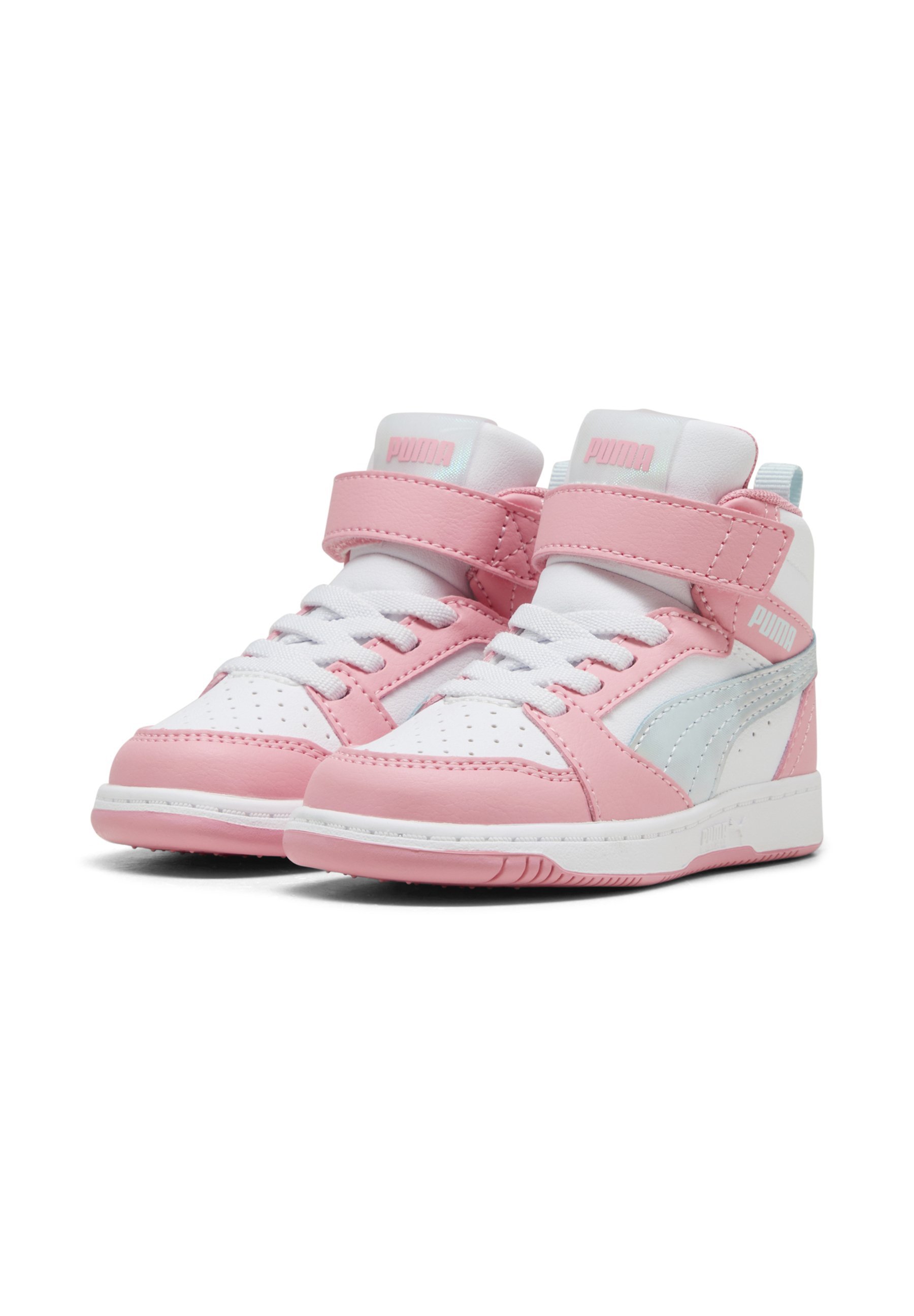 Puma REBOUND MID SPACE BELLE SNEAKERS - Babyschoenen - zeeglas/rozelandschap/wit
