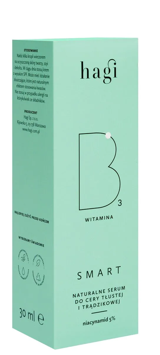 Hagi Smart B Naturalne serum do Cery Tłustej i Trądzikowej z Niacynamidem 5%