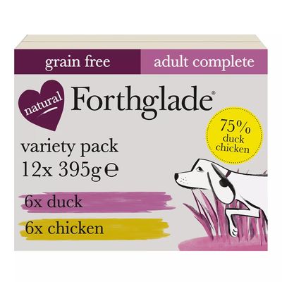 Forthglade Alleinfuttermittel getreidefrei für ausgewachsene Hunde – Ente & Huhn