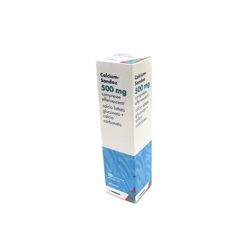 SANDOZ Calcium Sandoz 20 comprimés effervescents 500 mg