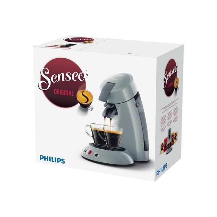 Cafetera Philips Senseo Original con espumador de leche, 2 tazas y tecnología Crema Plus.