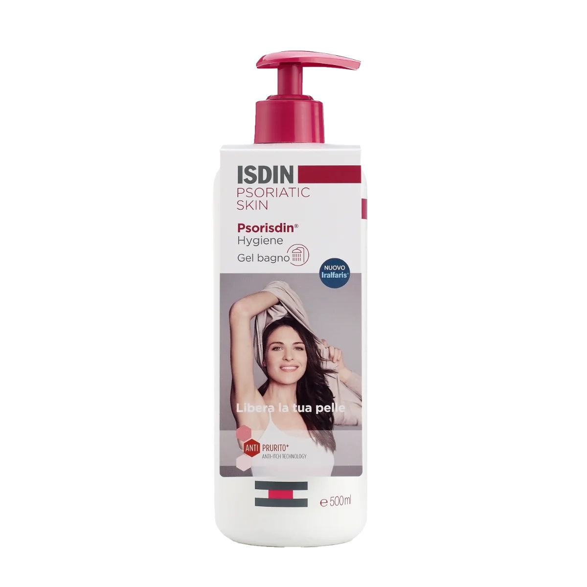 ISDIN Psorisdin Hygiene-Duschgel für Schuppenflechte-Haut 500 ml