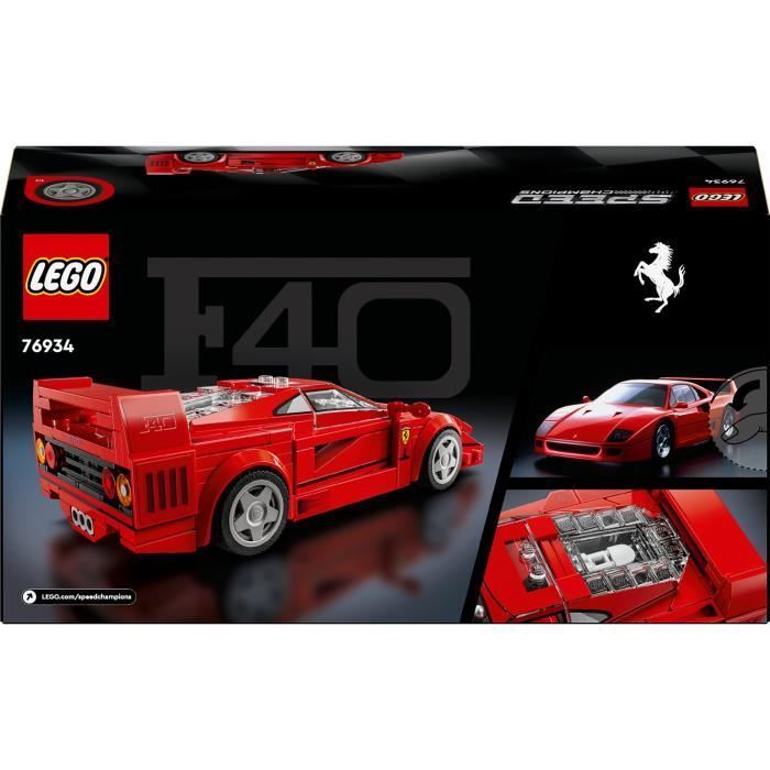 LEGO® Speed Champions 76934 Ferrari F40 Supercar - Veicolo giocattolo per bambini e bambine