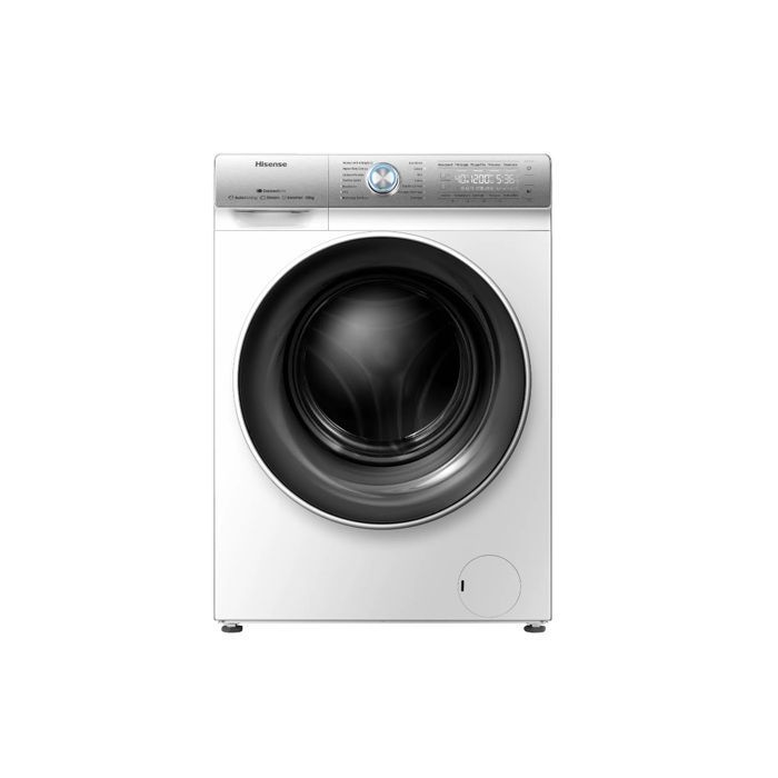Lavadora frontal Hisense de 10 kg y 1400 rpm - WFQR1014EVAJMW