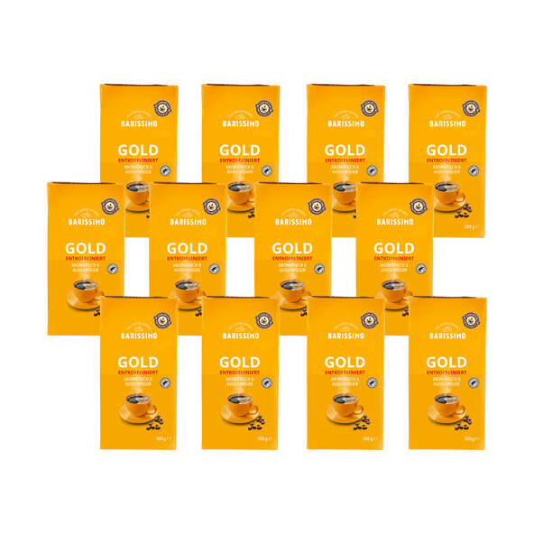 Decaffeinated Gold Coffee Powder, 12 x 500 g
