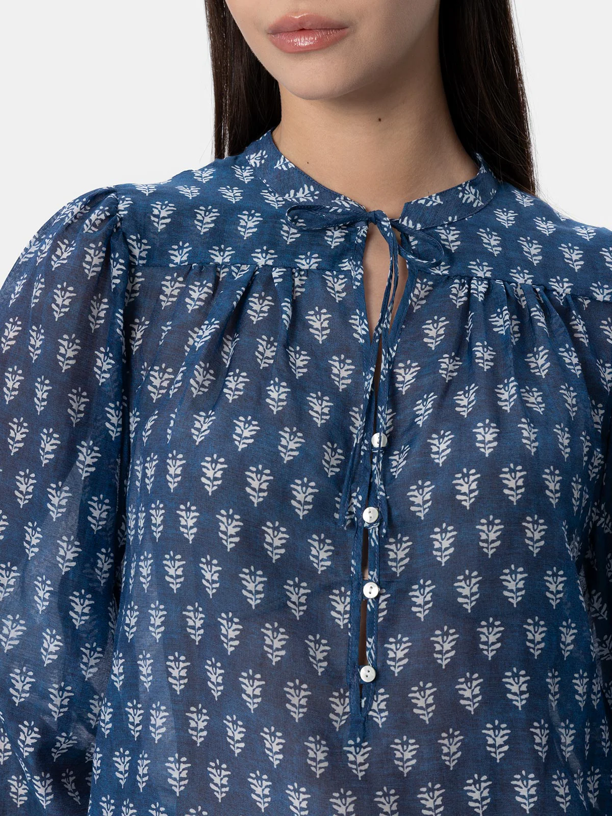 Chemisier en voile de soie Harper pour femme