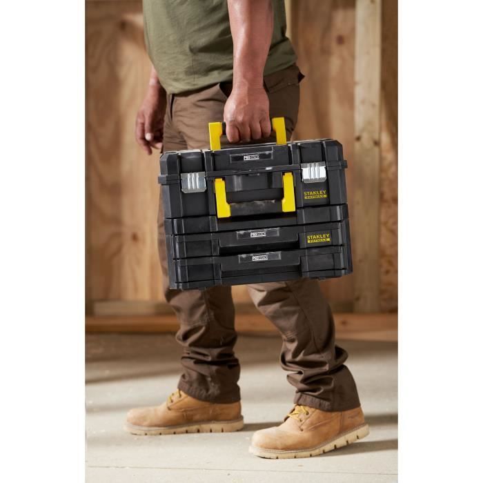 Juego de herramientas STANLEY FATMAX PRO-STACK™ de 2 piezas - FMST1-71981 - 2 asas - 2 cajones - 21,5 L