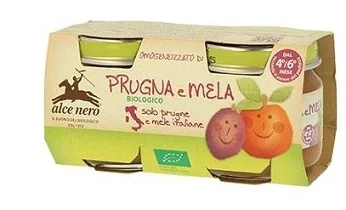 ALCE NERO Alce Nero Gehomogeniseerde pruim/appel 2 80G