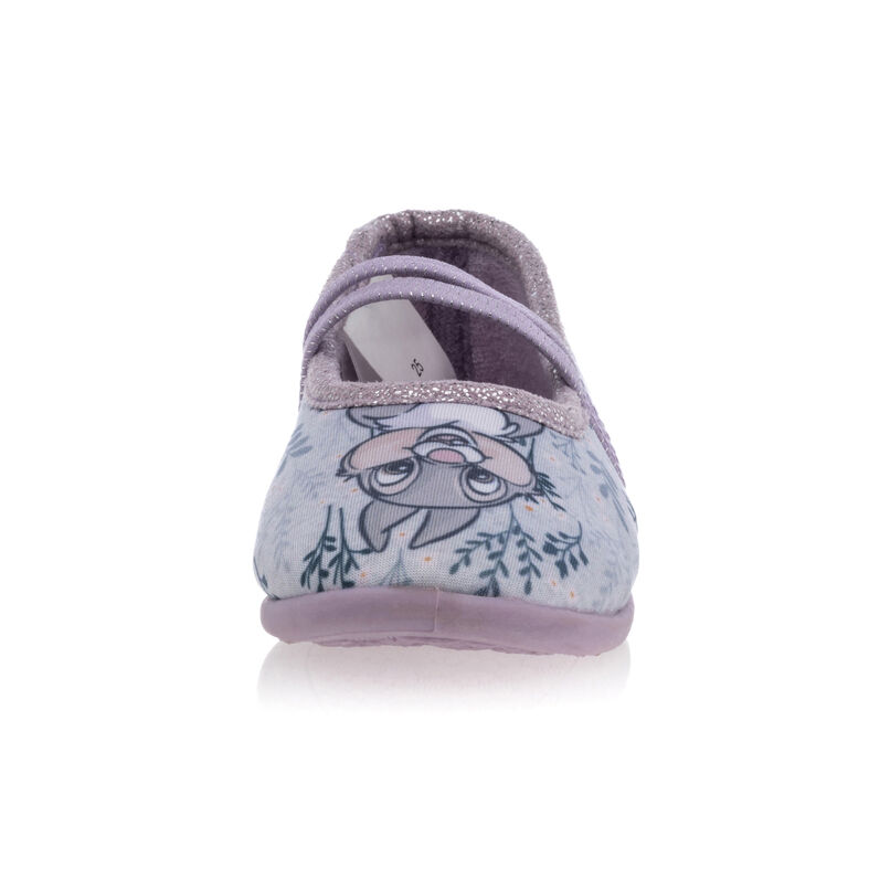 Pantuflas moradas para niña