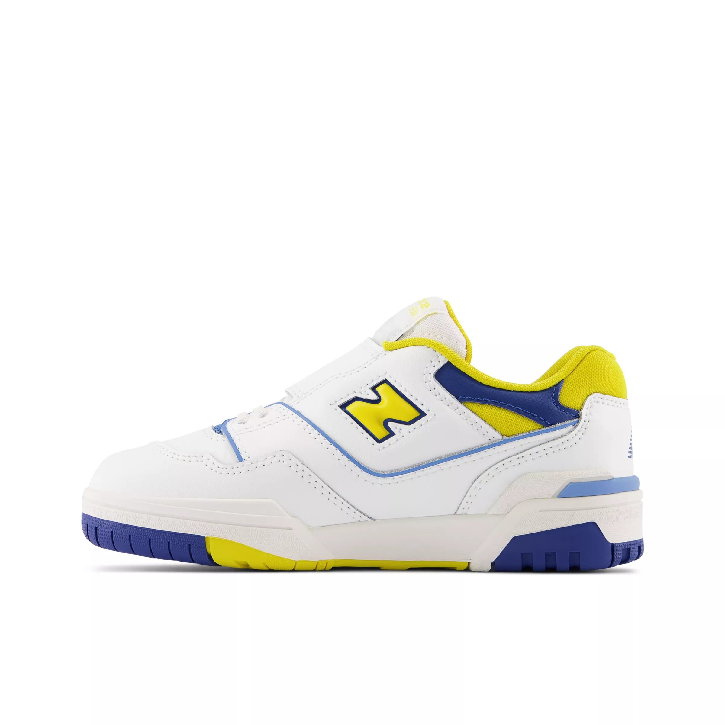 550 Bungee Lace with Top Strap White con honeycomb e heritage blue