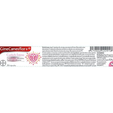 Ginecanesflor Complemento alimenticio para el cuidado íntimo femenino, 30 cápsulas.