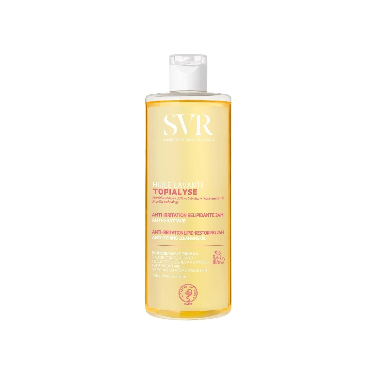 SVR SVR Topialyse čistilno olje 400 ml Nova formula čistila proti draženju in srbenju