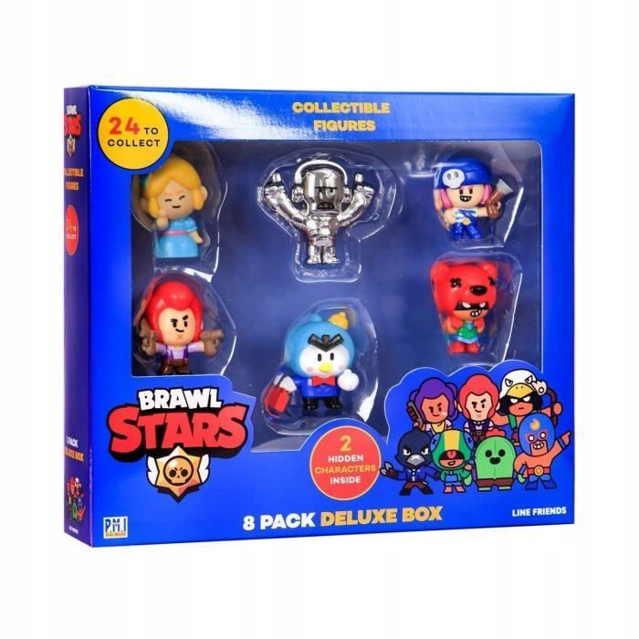 Brawl Stars Collectible Figures - PMI - BRW2070 - 24 figures - 8 figures included