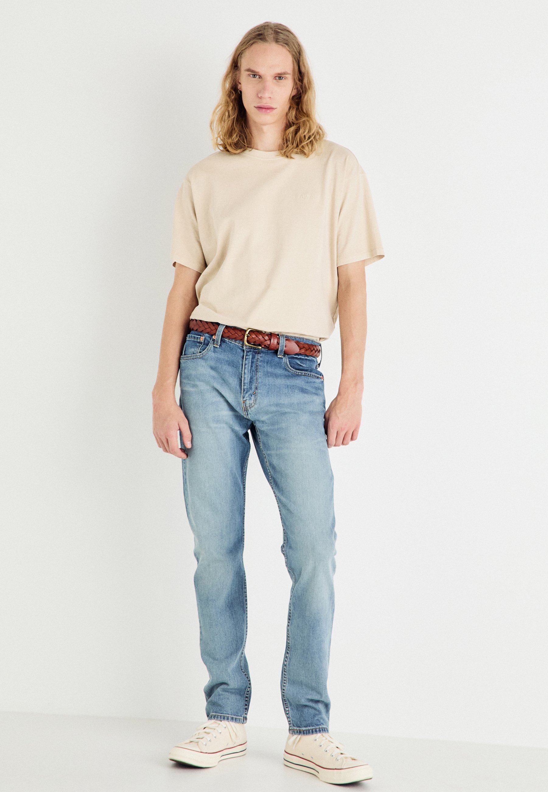 Levi's® gevlochten riem unisex - Riem - cognac