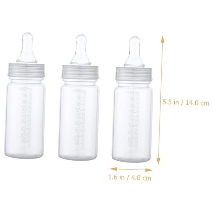Conjunto de 12 mamadeiras descartáveis transparentes com marcações de volume, à prova de vazamentos e com design portátil, que facilita a alimentação do bebê em qualquer lugar.