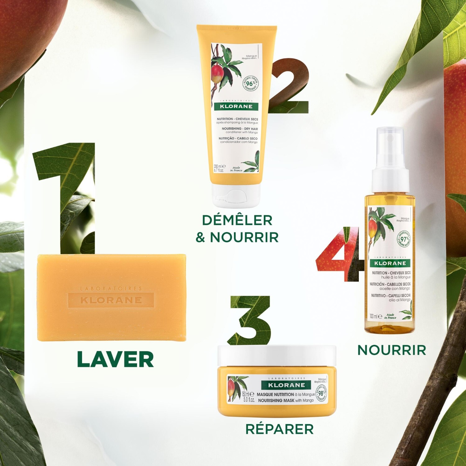 Klorane Shampoing Solide à la Mangue