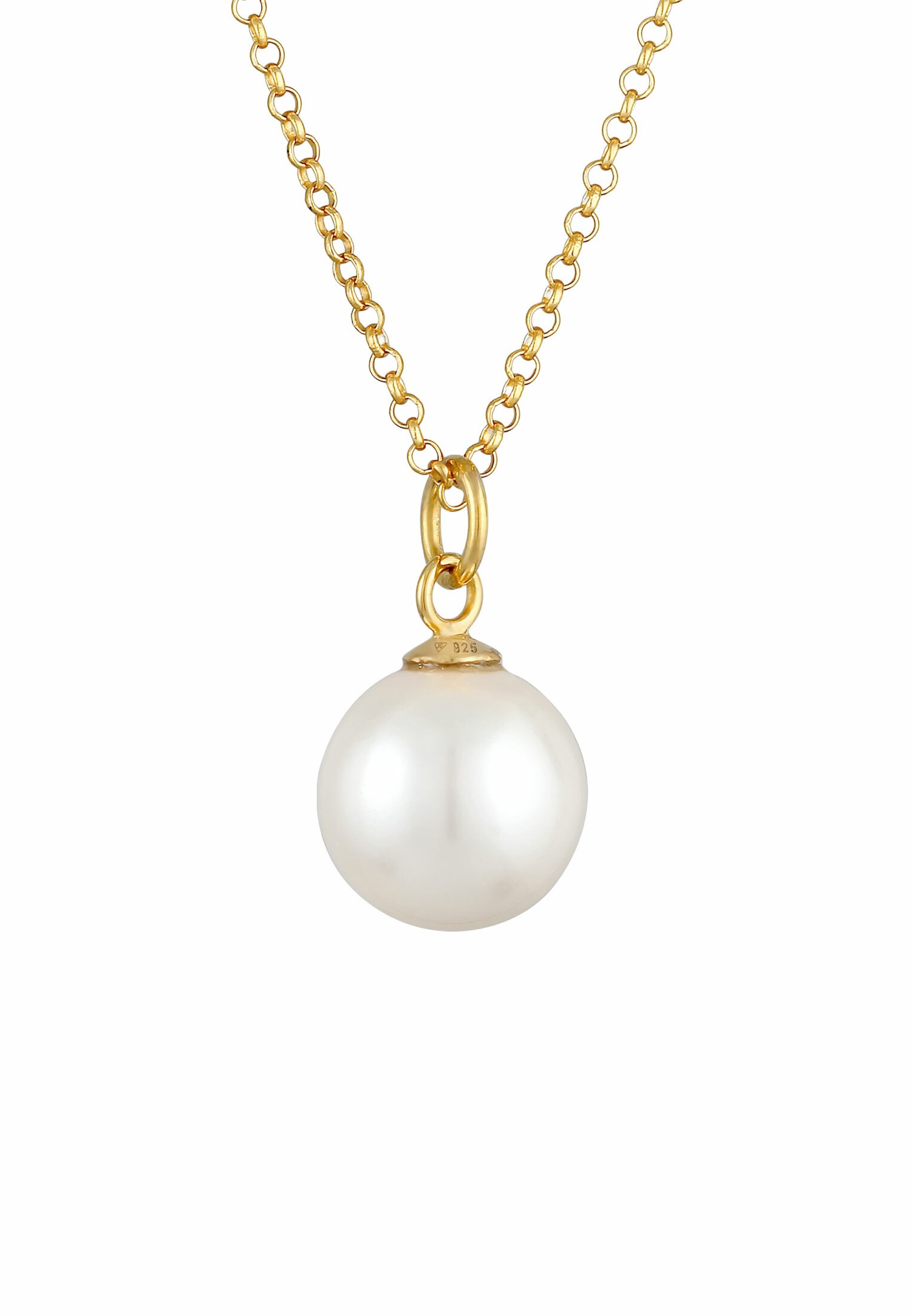 Nenalina Pendentif femme perles classiques en argent sterling 925