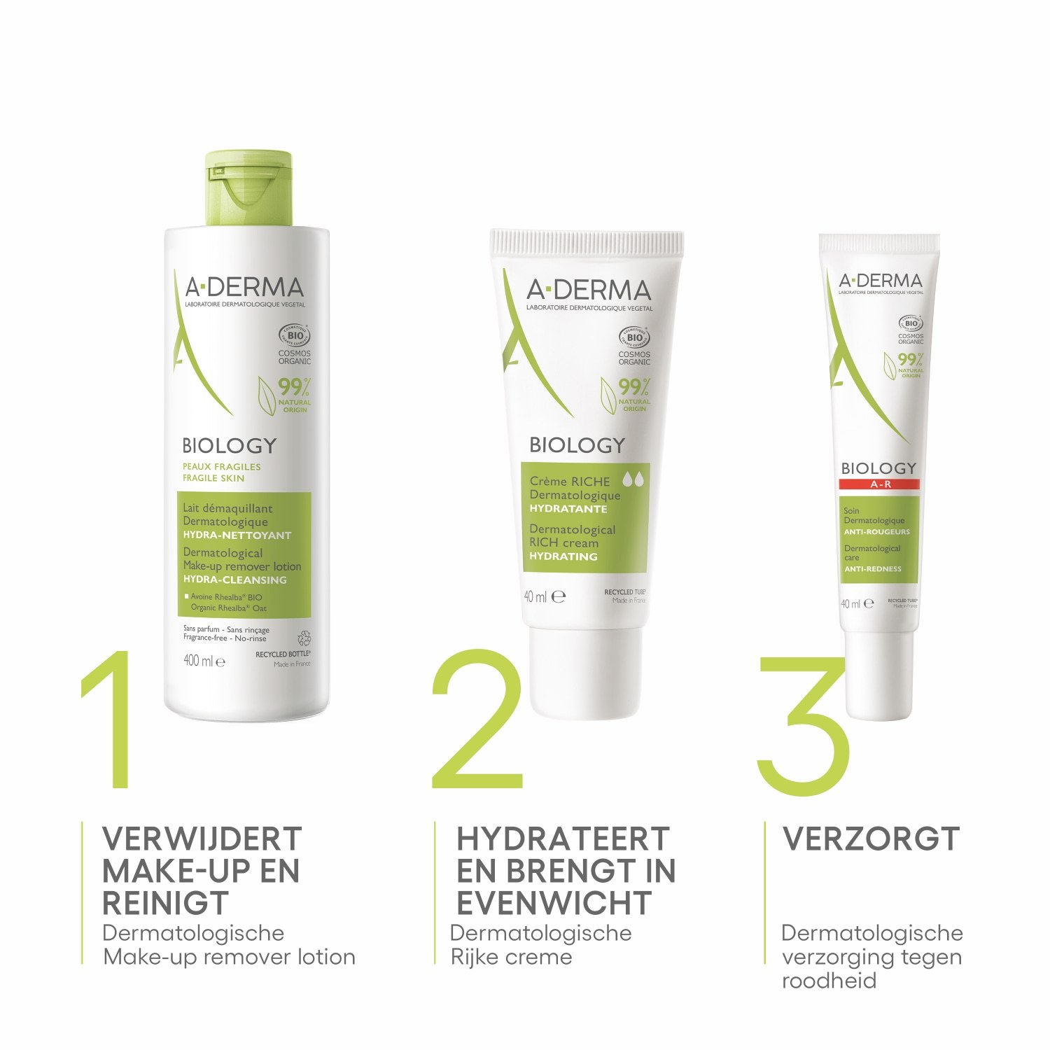 A-DERMA losion za skidanje šminke, biološki dermatološki losion za skidanje šminke – 400 ml
