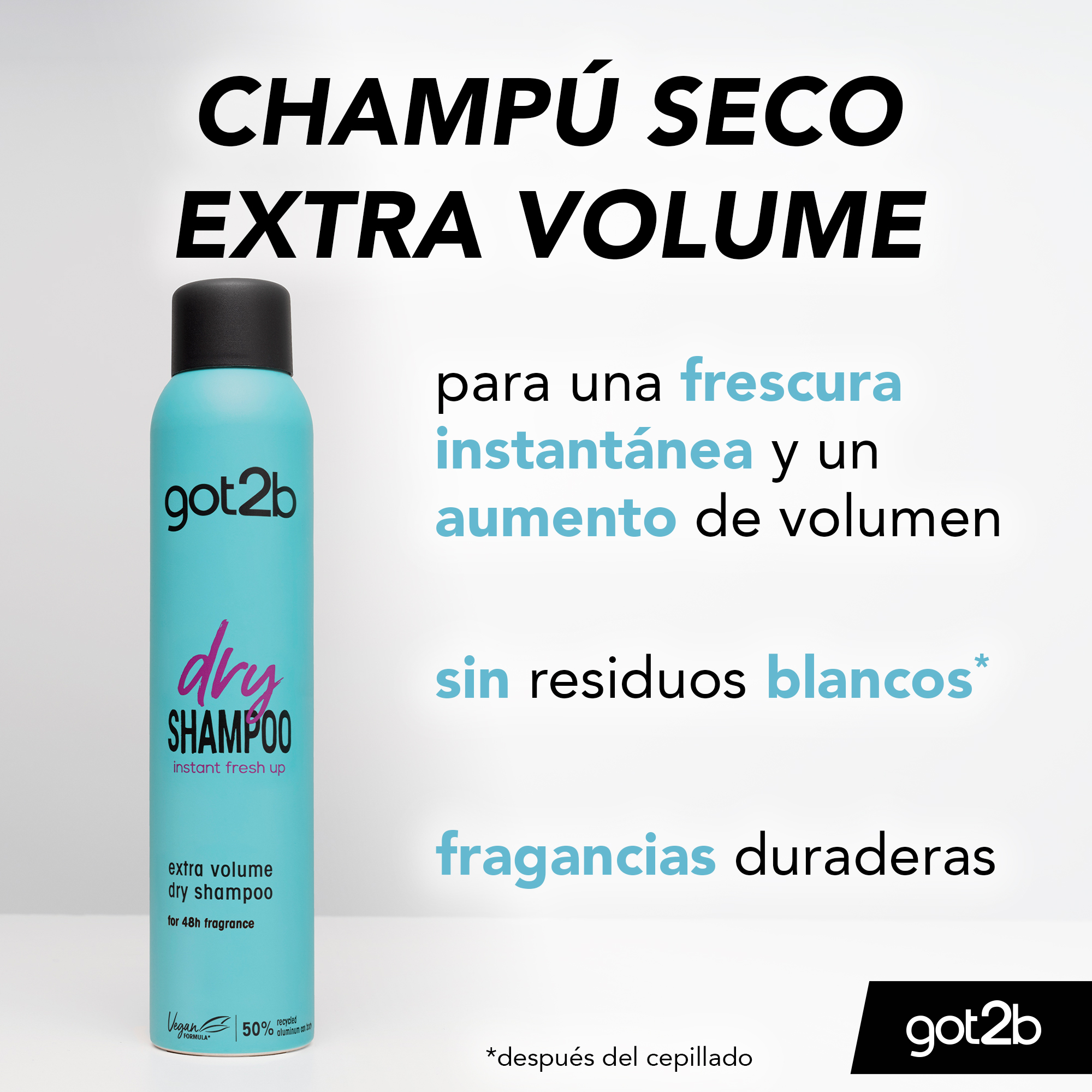Sausas šampūnas „Extra Volume“ sausas šampūnas Sausi šampūnai
