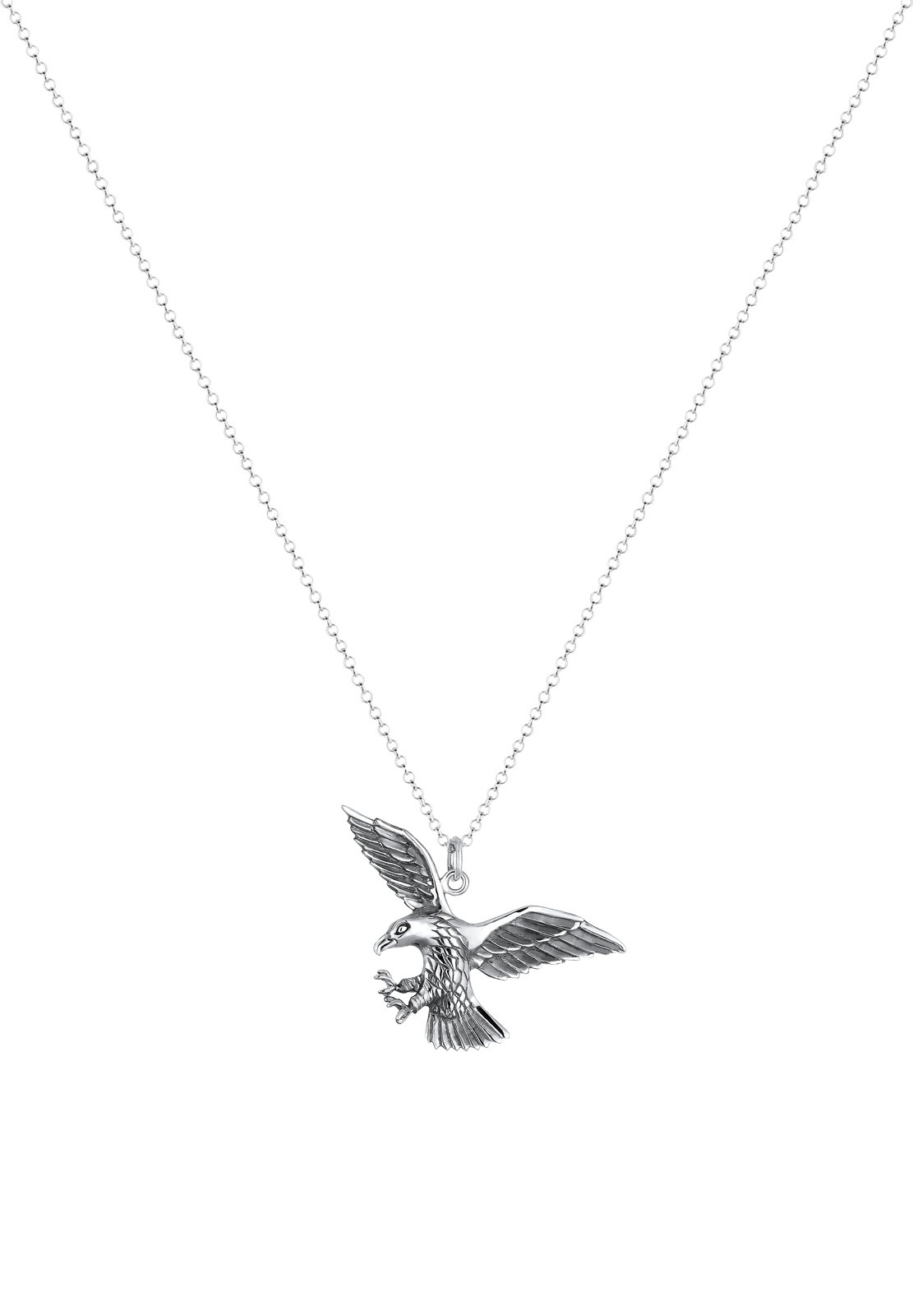 KUZZOI Collier Rock Sigle Cool Oxydé en 925/1000 Argent
