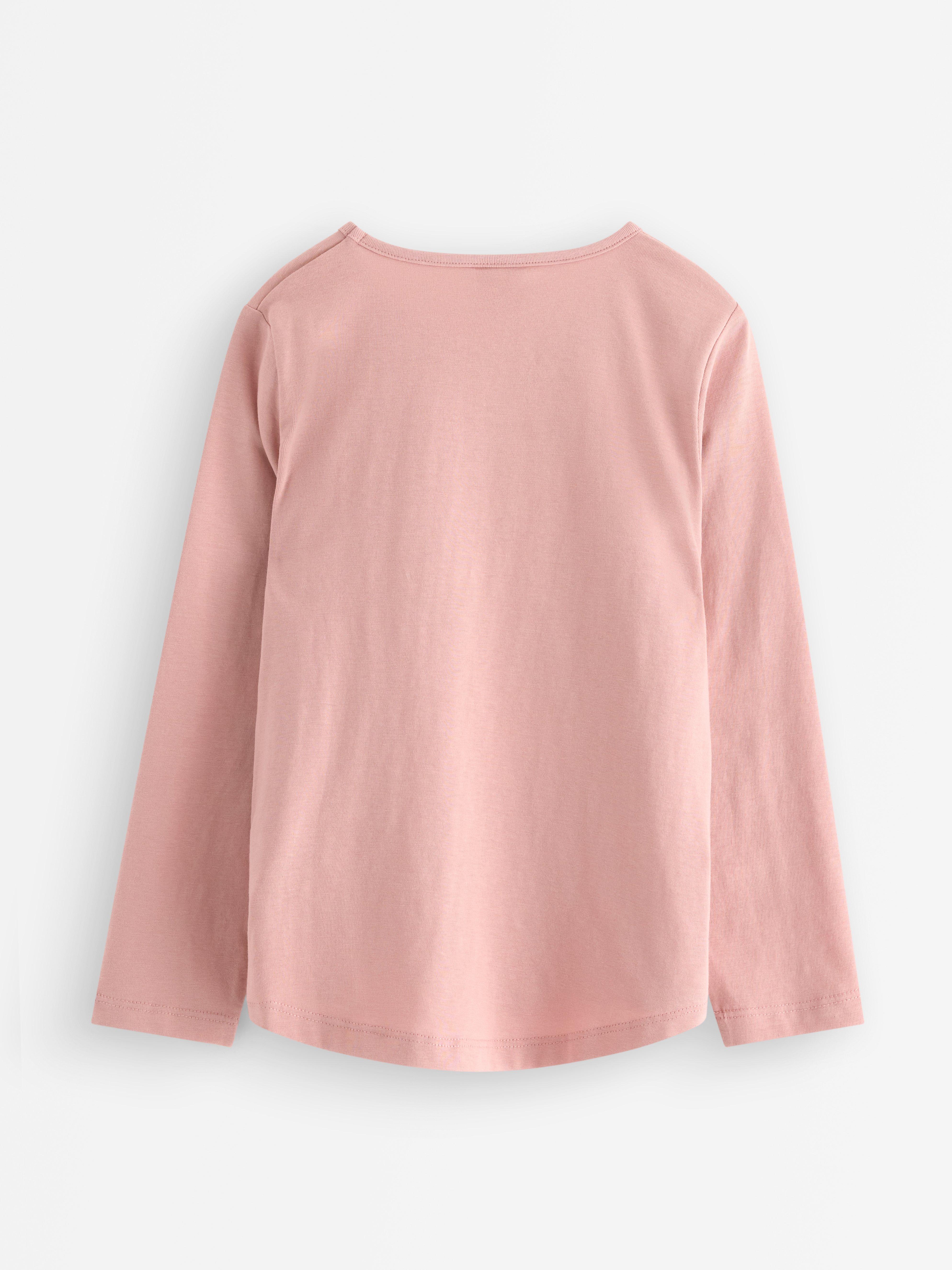Top s dlouhým rukávem v barvě Dusty Pink