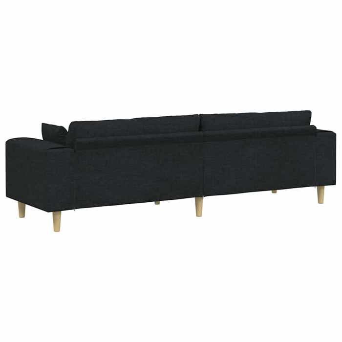 Sofá moderno de 4 plazas para salón, tapizado en tela y con relleno de poliéster. Extremadamente cómodo y transpirable. 3335145