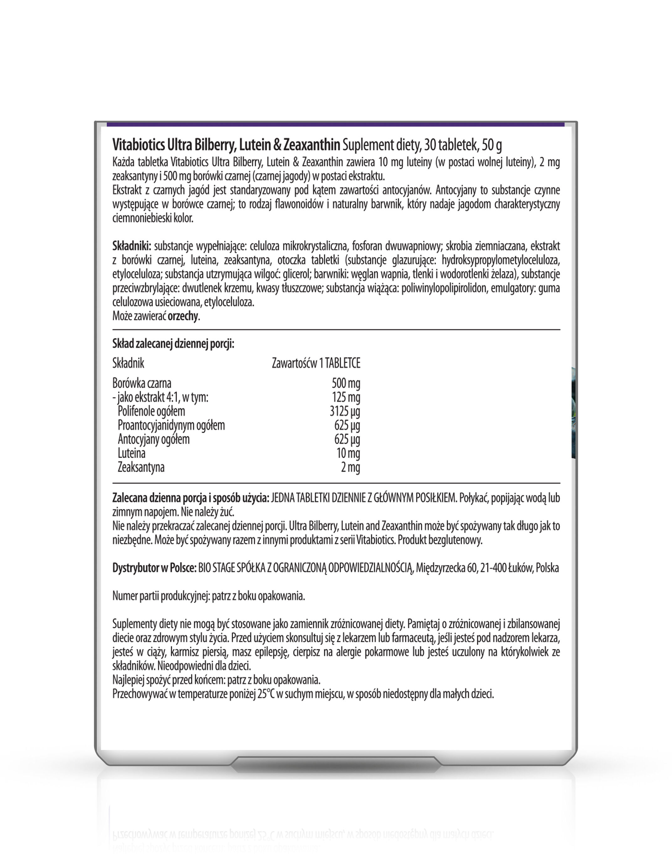Vitabiotics Ultra Μύρτιλλο, Λουτεΐνη & Ζεαξανθίνη
