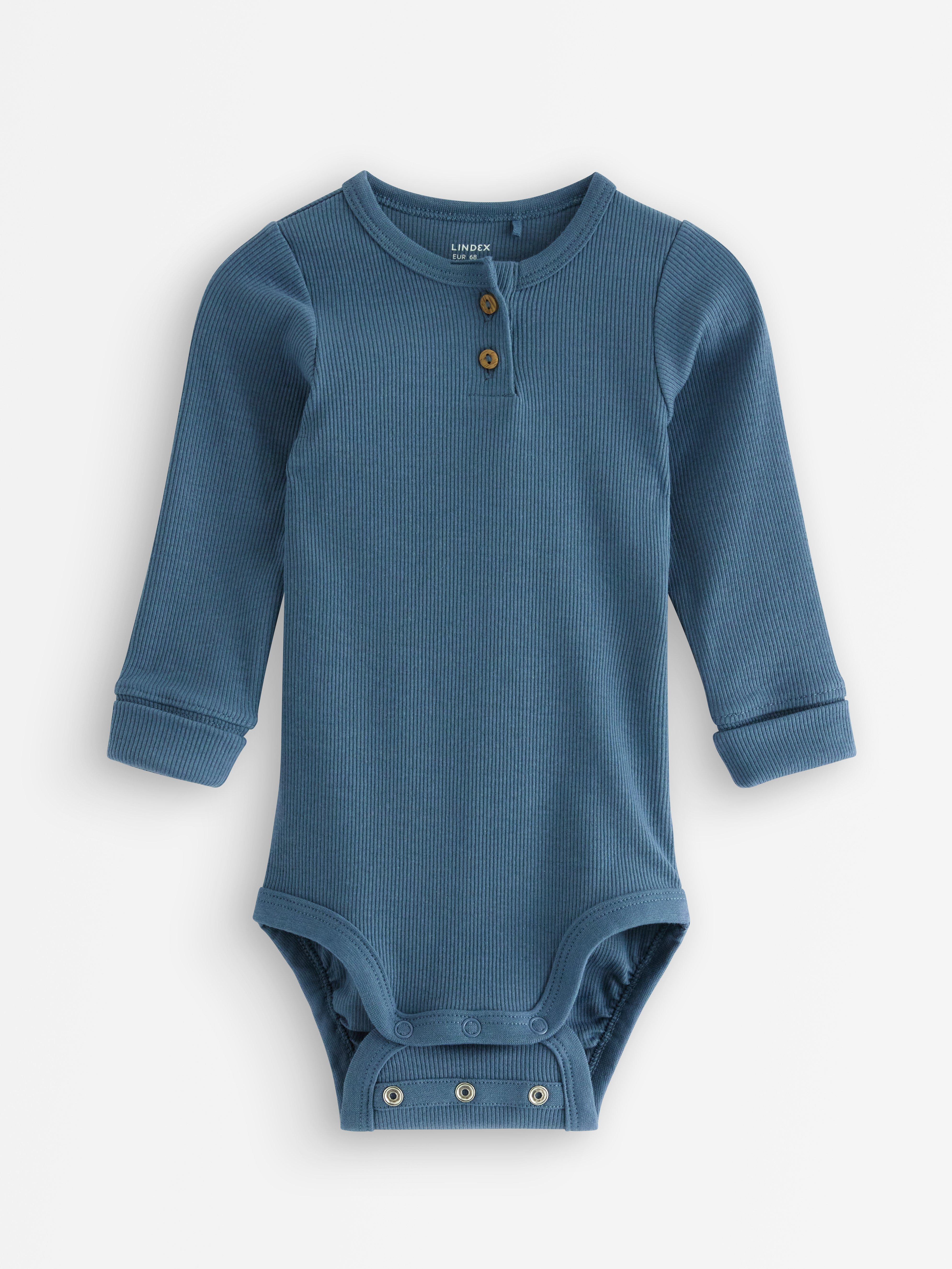 Corpo Ribbad blu polvere scuro
