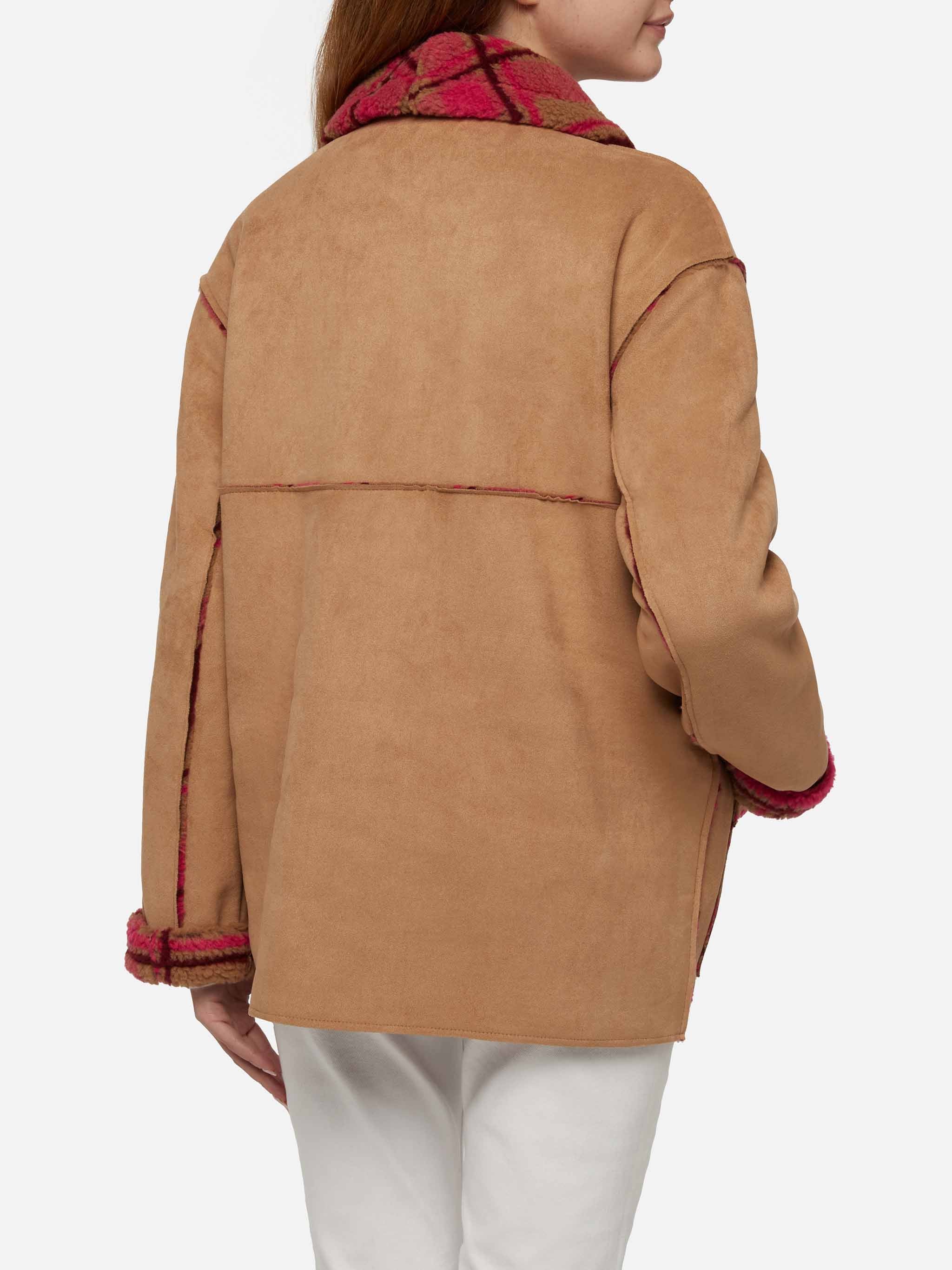 Chaqueta reversible de piel de oveja para mujer Dorys