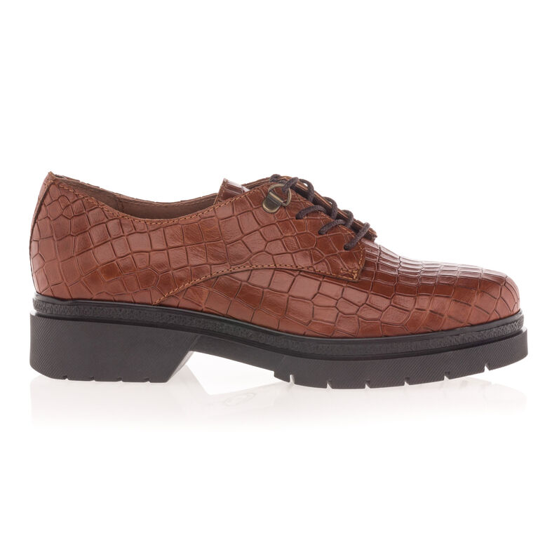 Bruine veterschoenen voor dames / Derbyschoenen