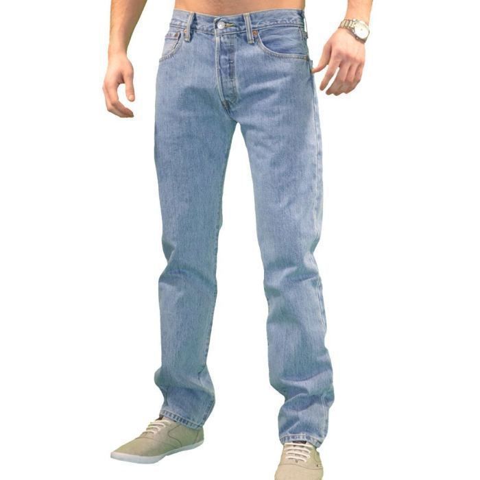 Levis Jeans 501 0134 Original Azul Claro