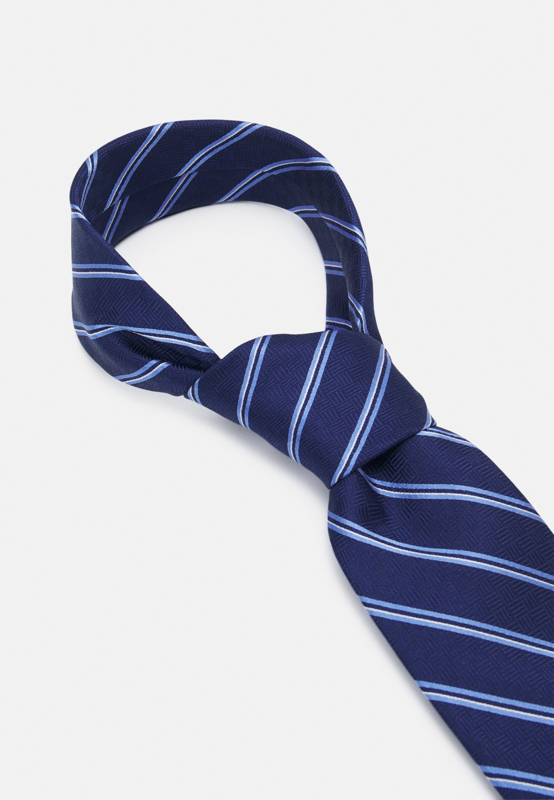 Michael Kors CROSSHATCH AND STRIPE - Stropdas - marineblauw