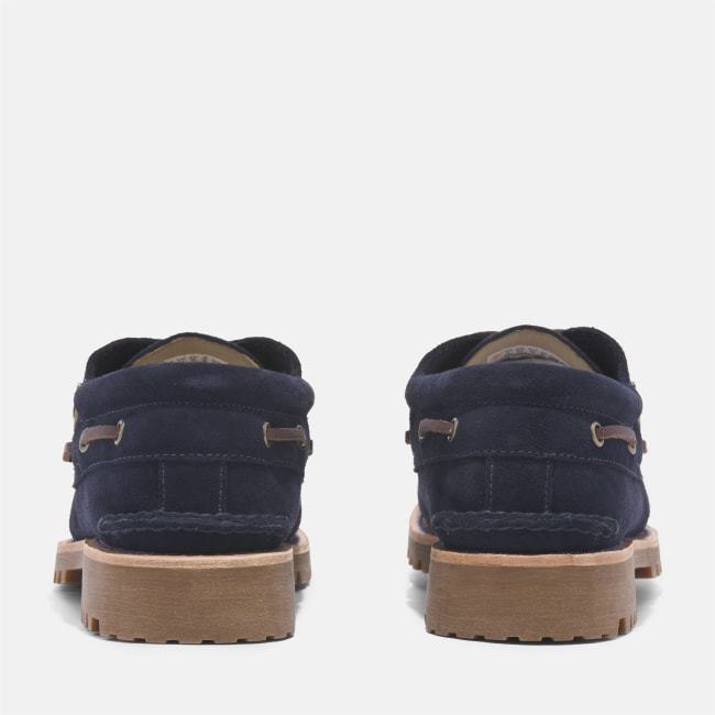 Scarpa da Barca Timberland® C.F. Stead™ Indigo                Suede Handsewn 3-Eye da Uomo in blu scuro