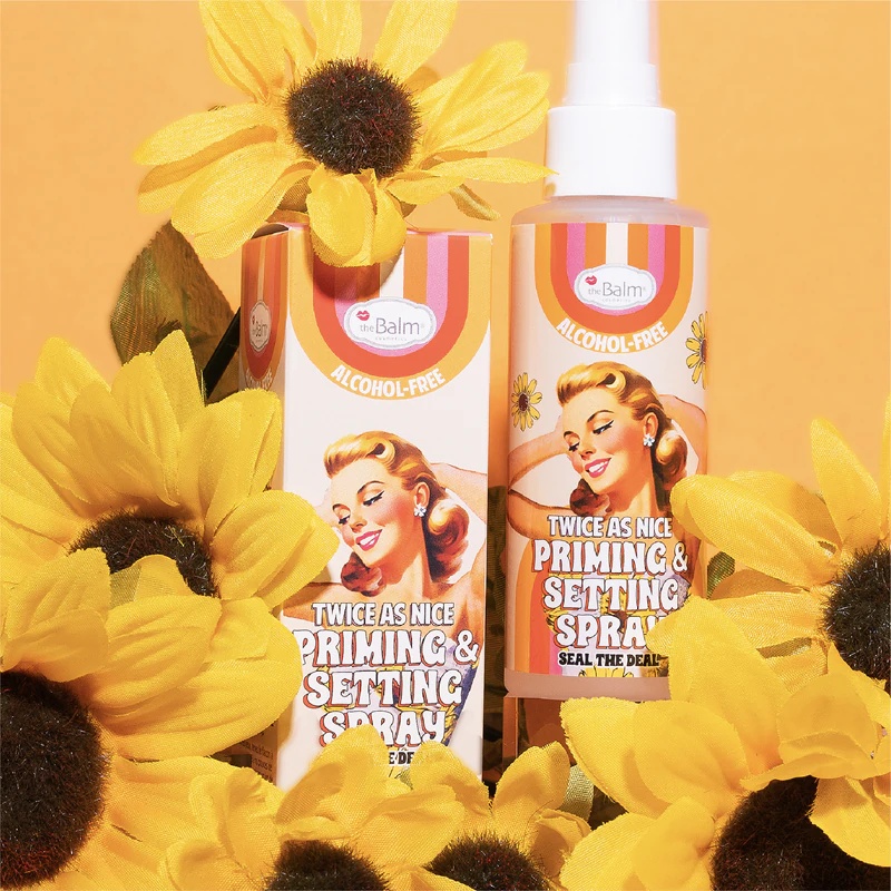 theBalm Twice as Nice спреј за прајмер и фиксирање макијале