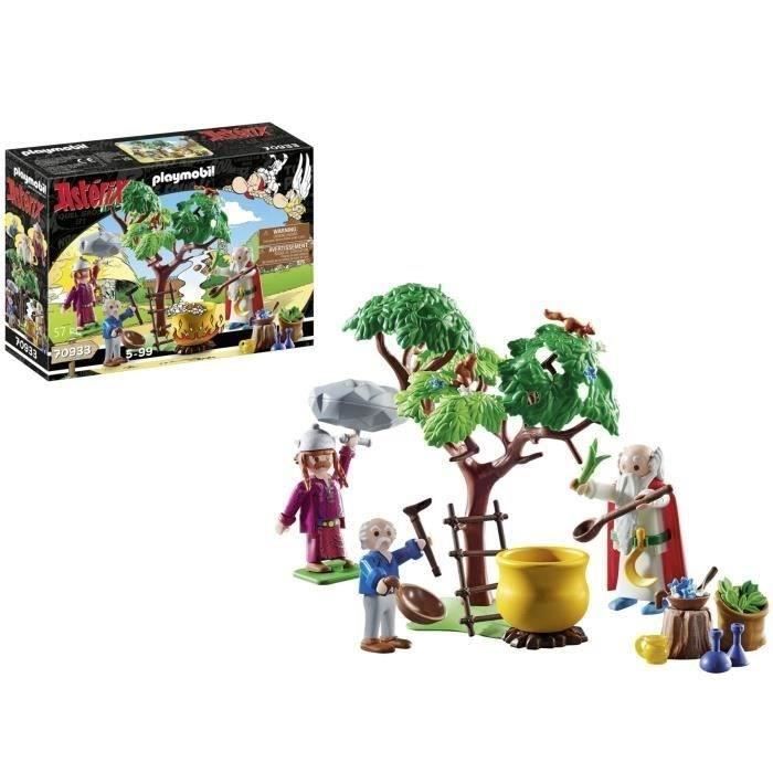 PLAYMOBIL 70933 Panoramix and Magic Potion Cauldron, Asterix, Adult and Child, Ages 5+