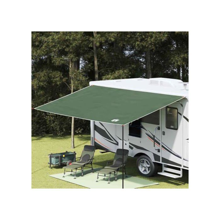 Lona impermeable para camping - vidaXL - 460x240 cm - Verde - Resistente al fuego - Resistente al viento - Portátil
