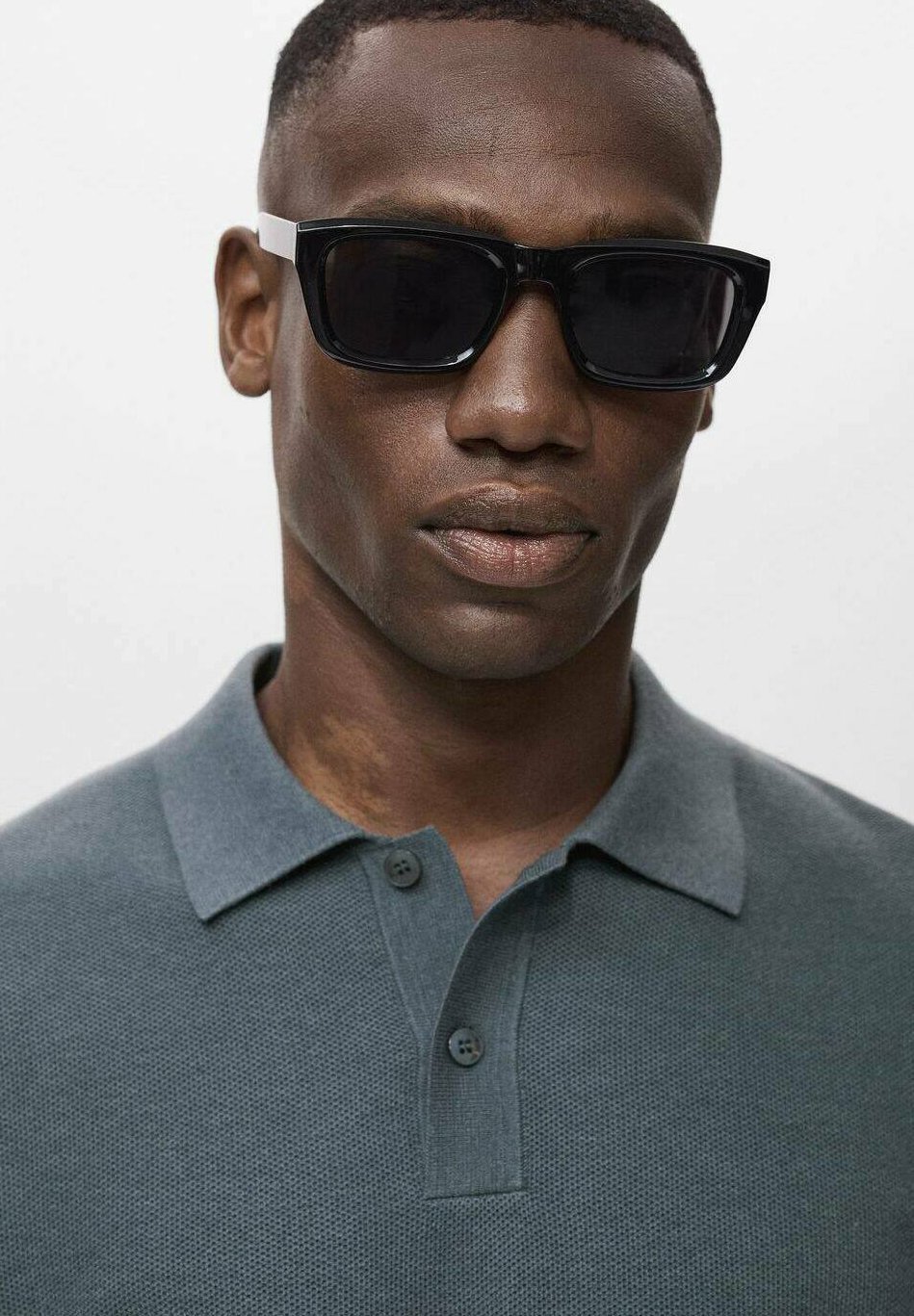 Mango Langarmshirt – blau