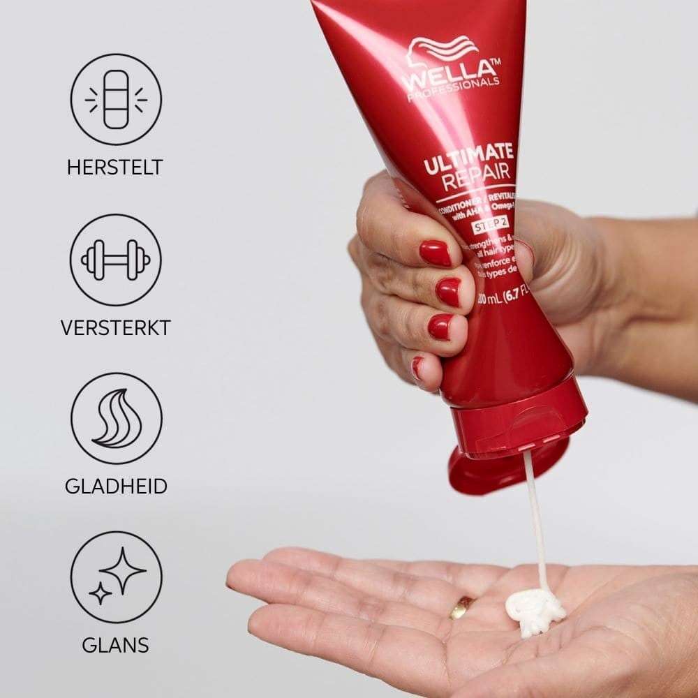 Wella Professionals kondicionierius Ultimate Repair 2 žingsnis | Repariert mit AHA & Omega-9 - 30 ml