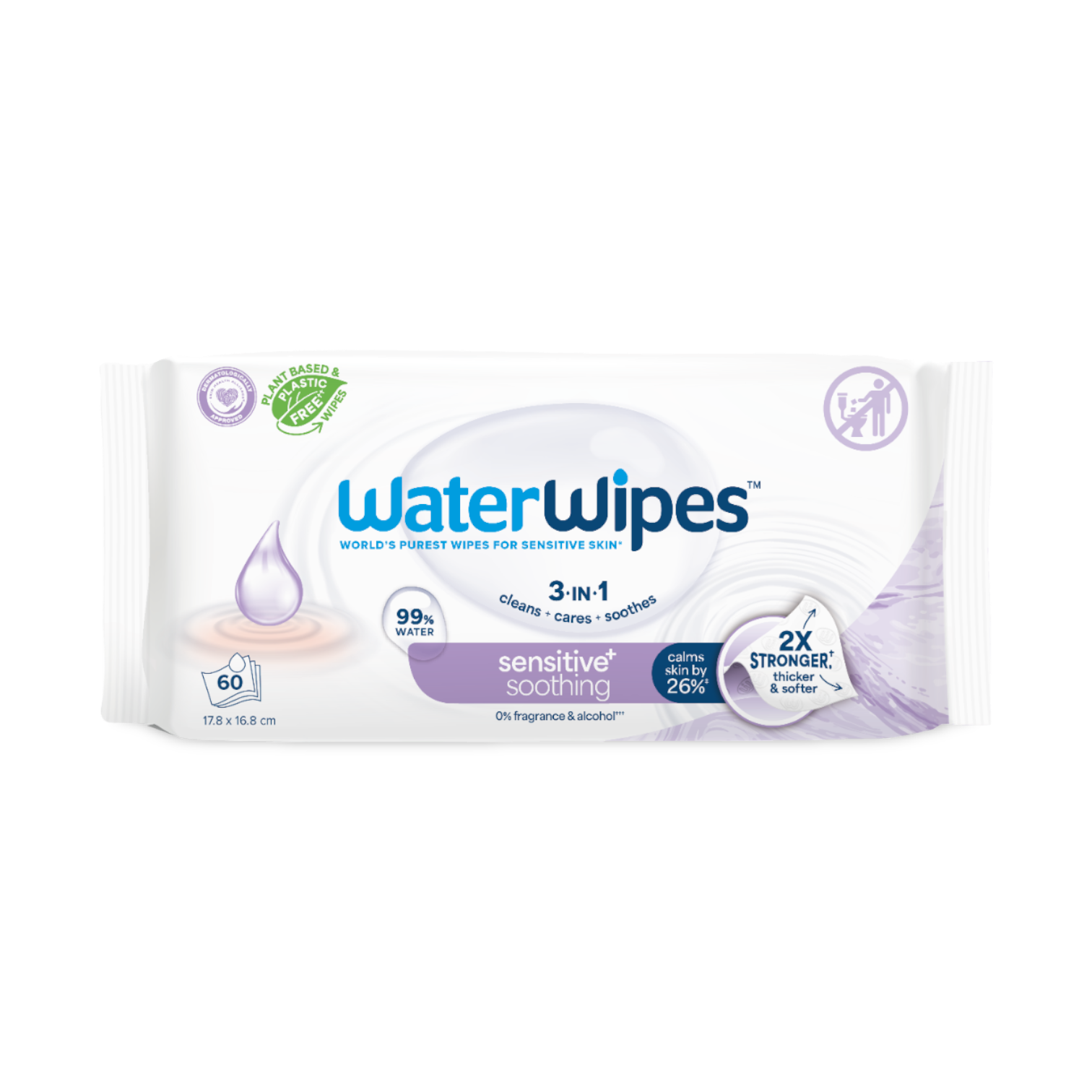 Waterwipes Soothing Clean