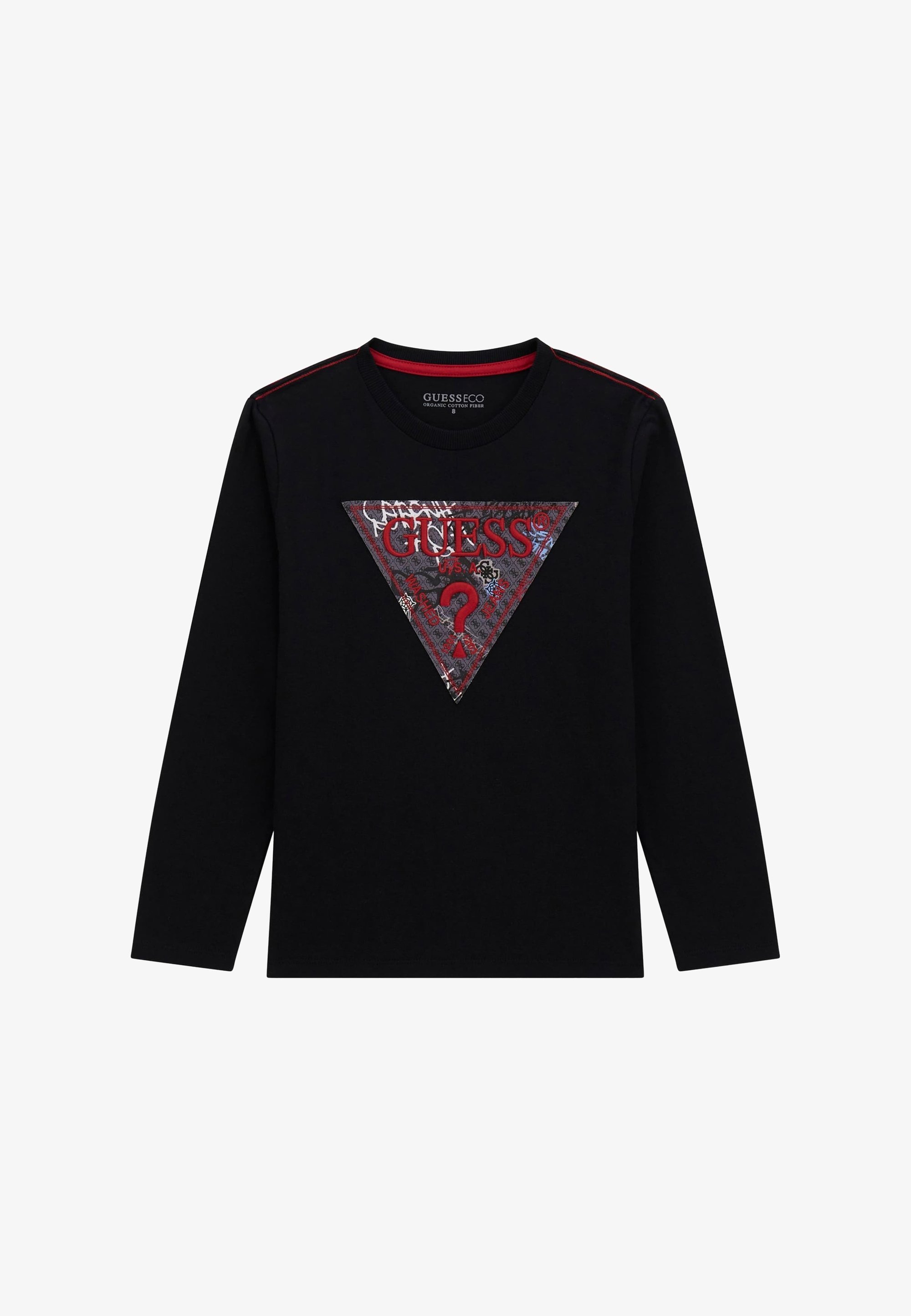 Guess LOGO-DREIECK - Haut à manches longues - noir