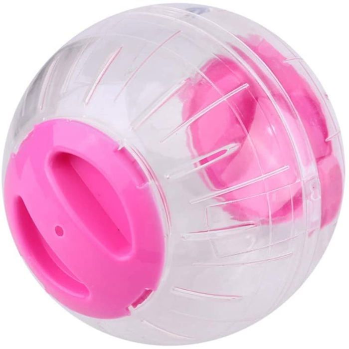 Boule d'exercice - AUCUNELY - Hamster - Rose - Plastique - 12 cm