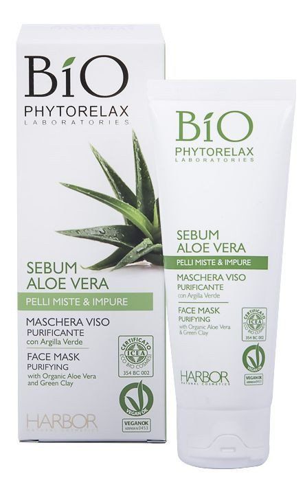 Čistilna maska z aloe vero in sebumom Zdravljenje aken