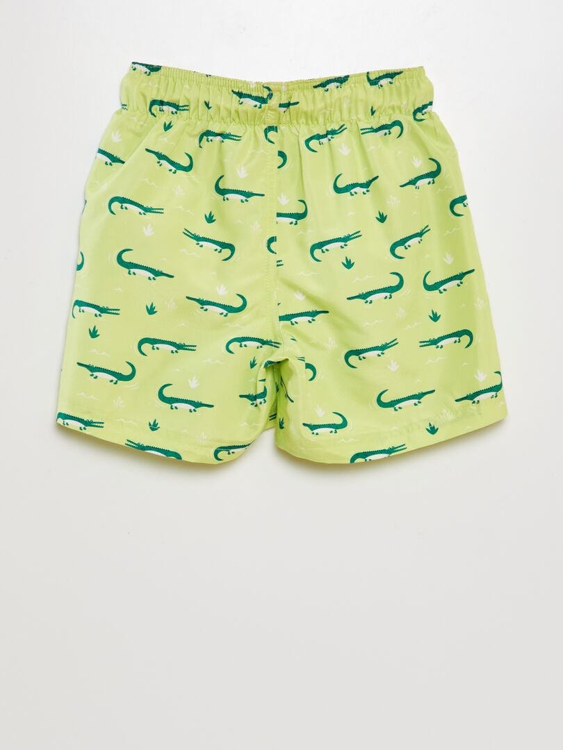 Calção de banho estampado - VERDE