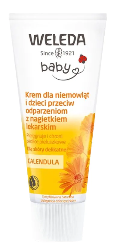 Weleda Calendula Krem Dla niemowląt i Dzieci przeciw Odparzeniom z Nagietkiem Lekarskim