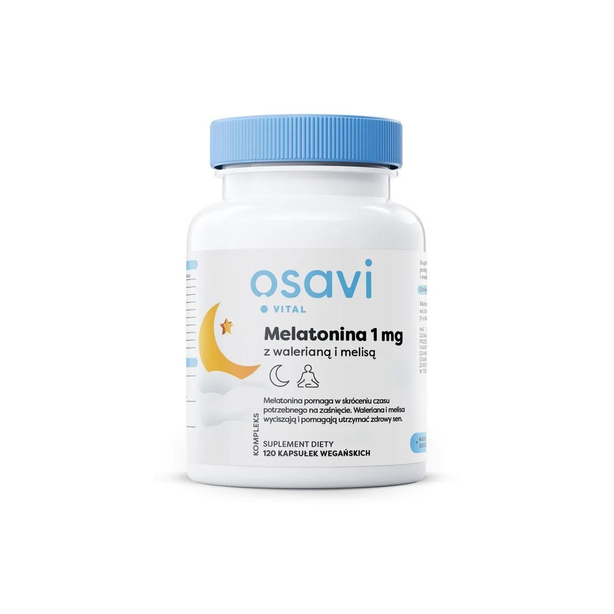 Osavi Melatoniini, valeriana ja sitruunamelissa 1 mg