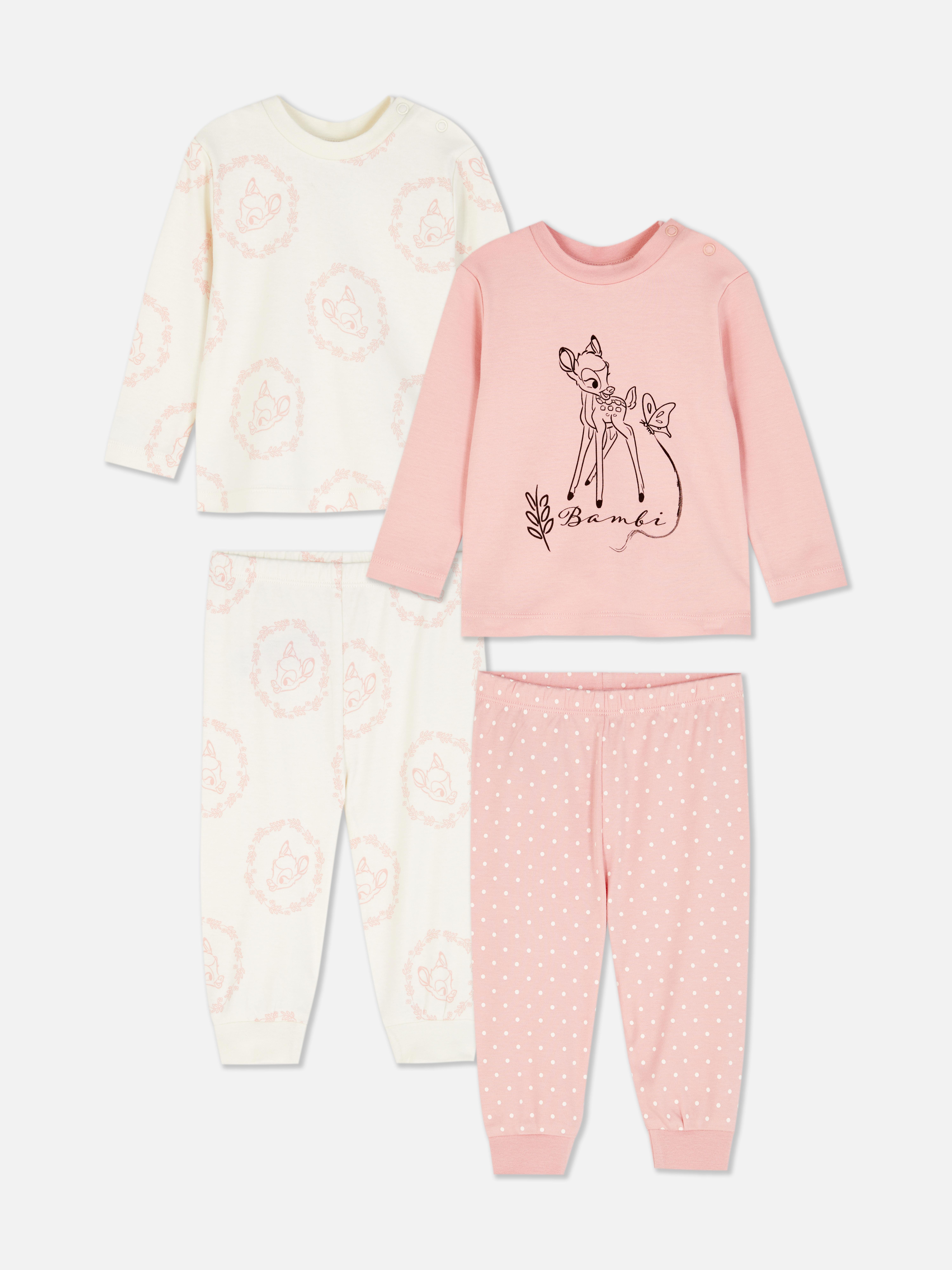 Pijamale Disney cu imprimeu Bambi, set de 2 Set de două pijamale lungi cu imagini Disney