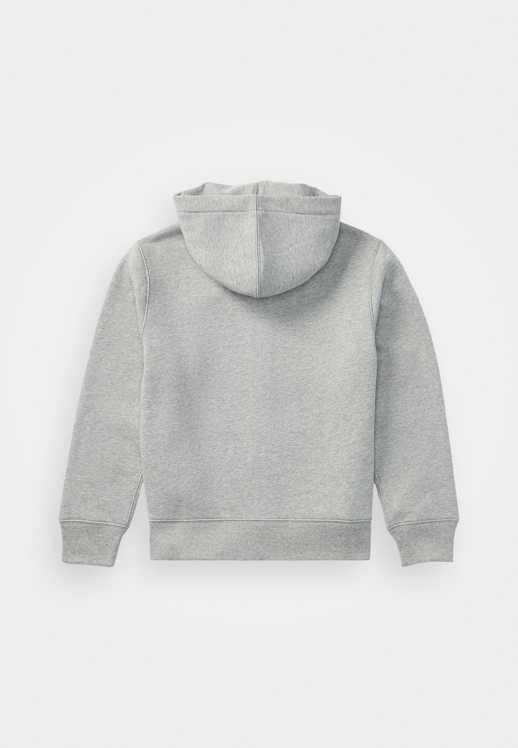 Sweat à capuche zippé Polo Ralph Lauren en molleton mélangé de coton - Gris chiné foncé